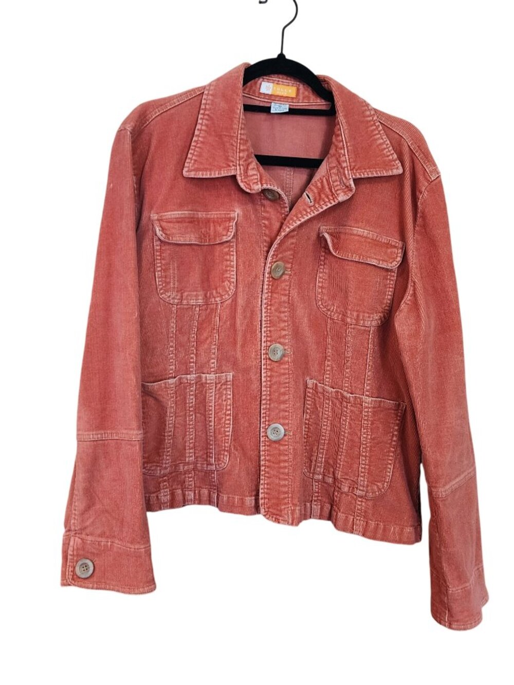 Anthropologie Tulle Plus Burnt Orange Corduroy Jacket Womens Size 3X